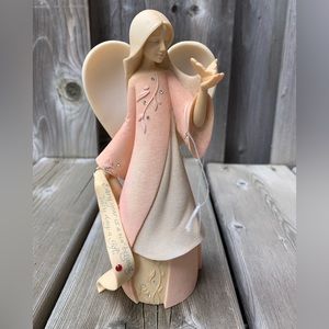 July Angel Figurine From Foundations By Enesco 8”